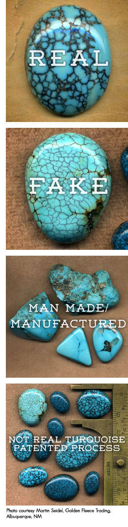 Real and Fake Turquoise