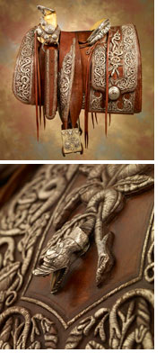Pancho Villa saddle and detail shot