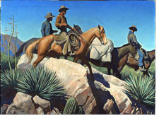 Dixon's painting The Cow Country